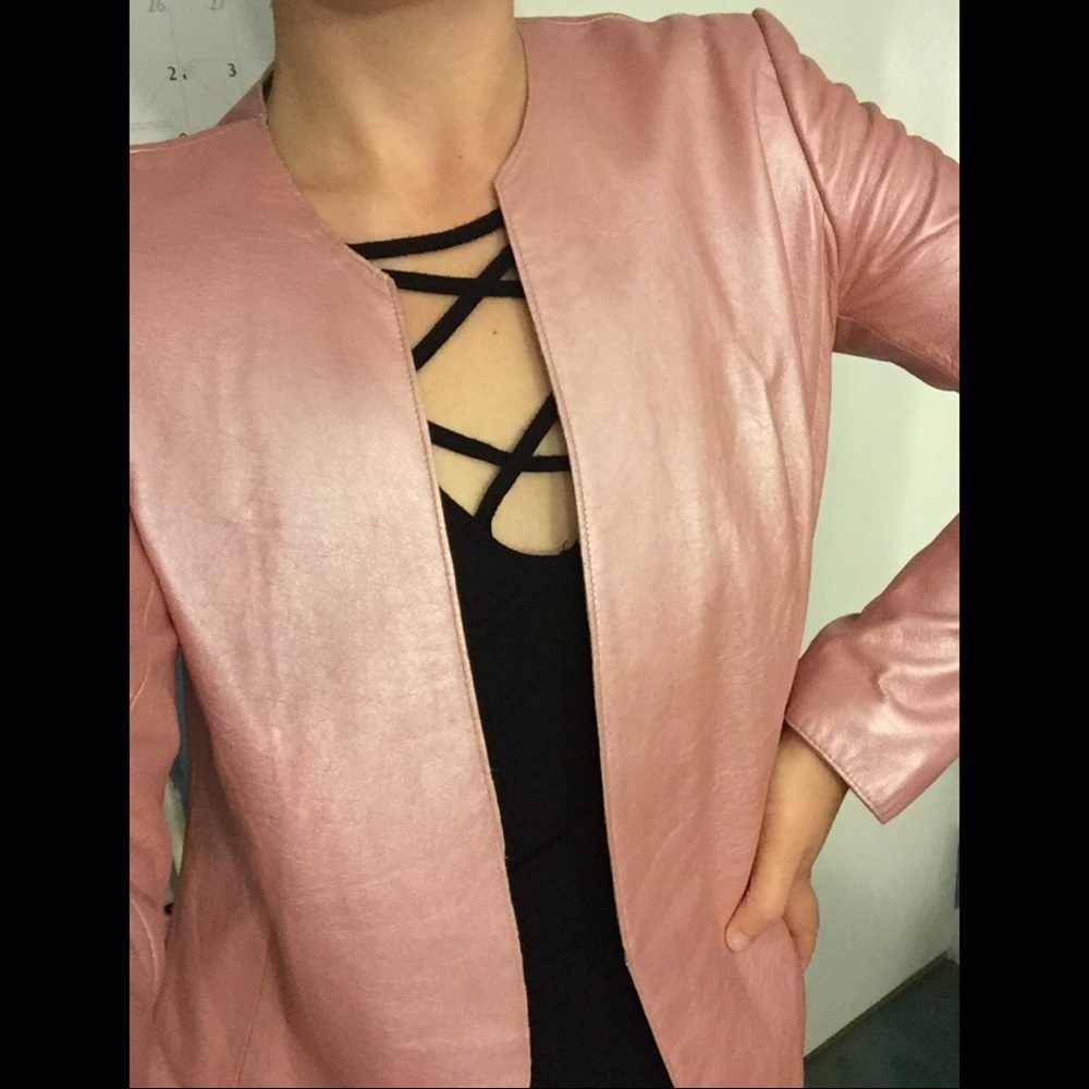 COPY - Soft Pink Leather Jacket